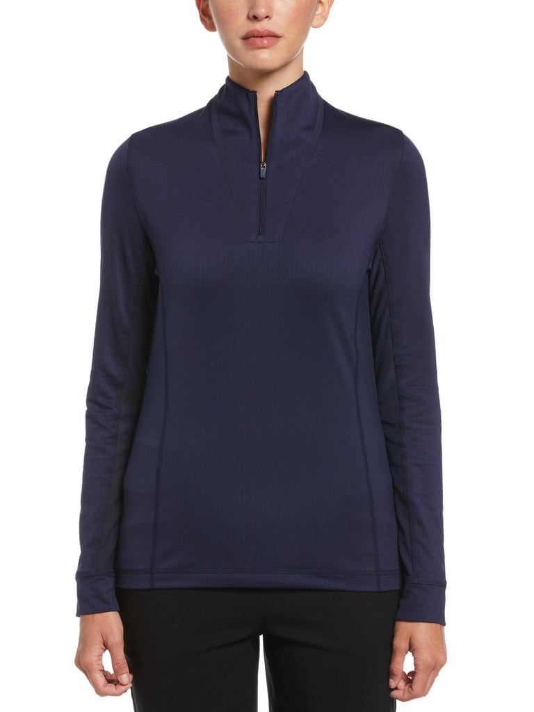 Pull Femme San Soleil UV 50+, Taille XL, Fermeture éclair Quart, Rafraîchissant