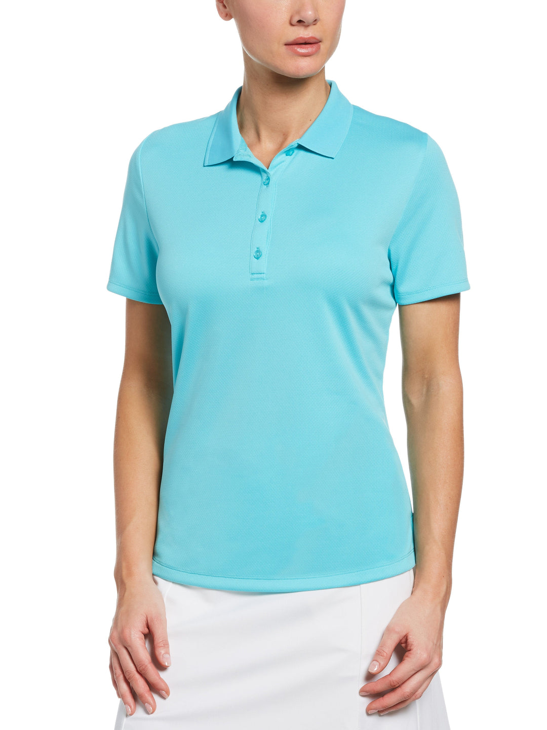 Swing Tech Solid Polo Top (Blue Curacao)