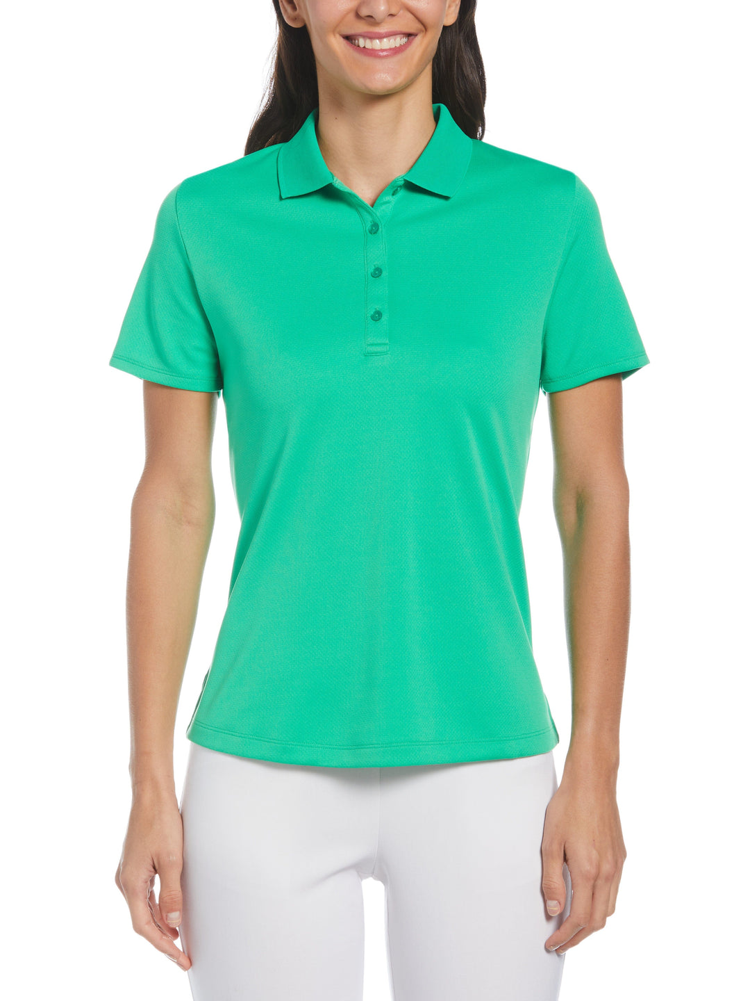 Swing Tech Solid Polo Top (Bright Green)