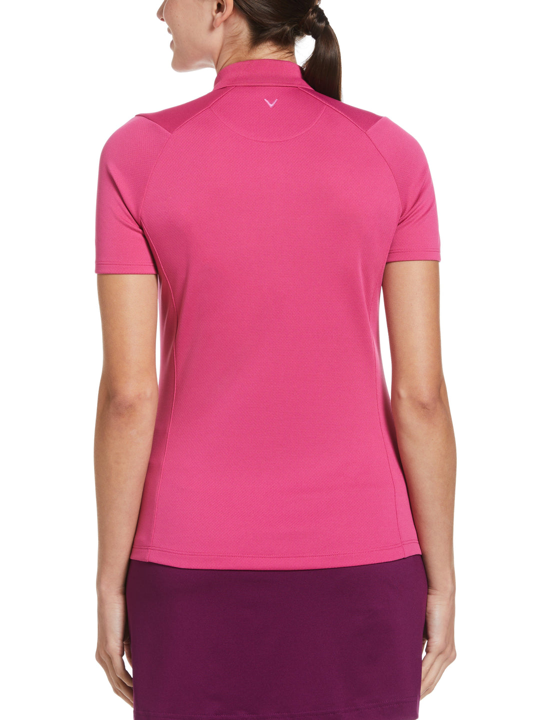 Swing Tech™ Solid Polo Top (Lilac Rose) 