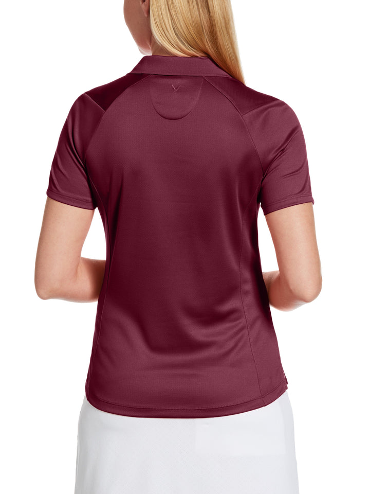 Swing Tech Solid Polo Top (Magenta Purple)