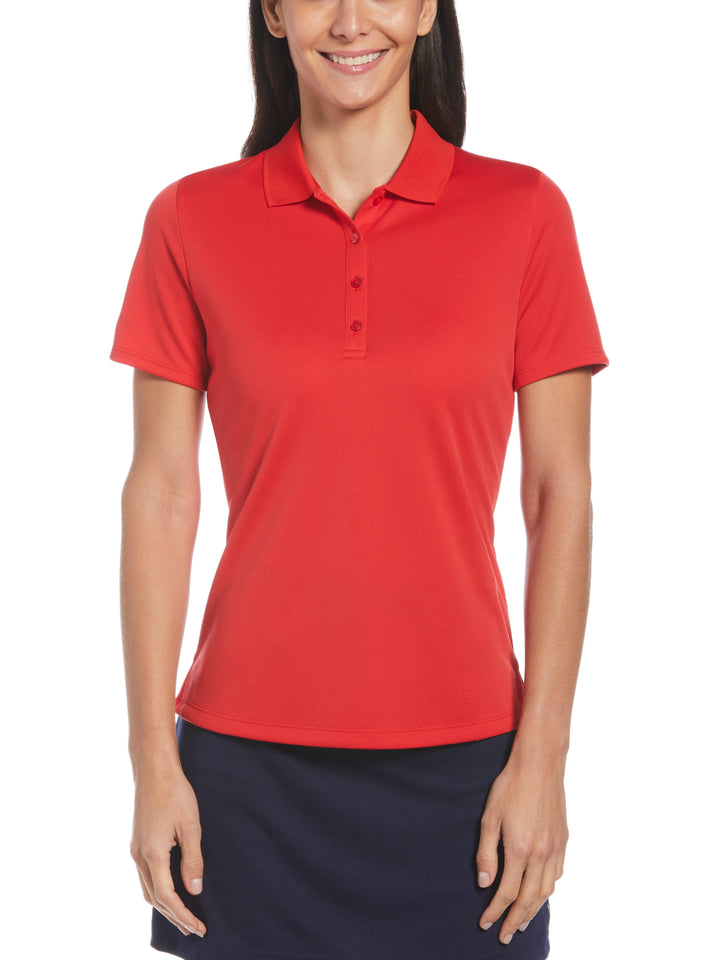 Womens Swing Tech™ Solid Polo (True Red) 