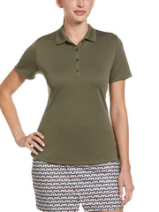 Swing Tech™ Solid Polo Top (Industrial Green) 