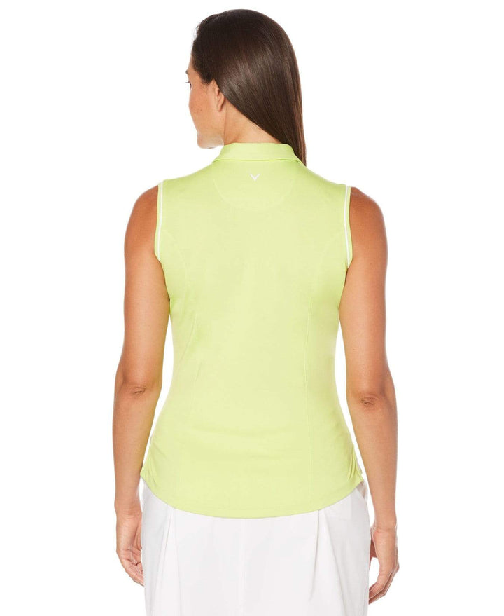 Womens Space Dye Striped Polo Polos