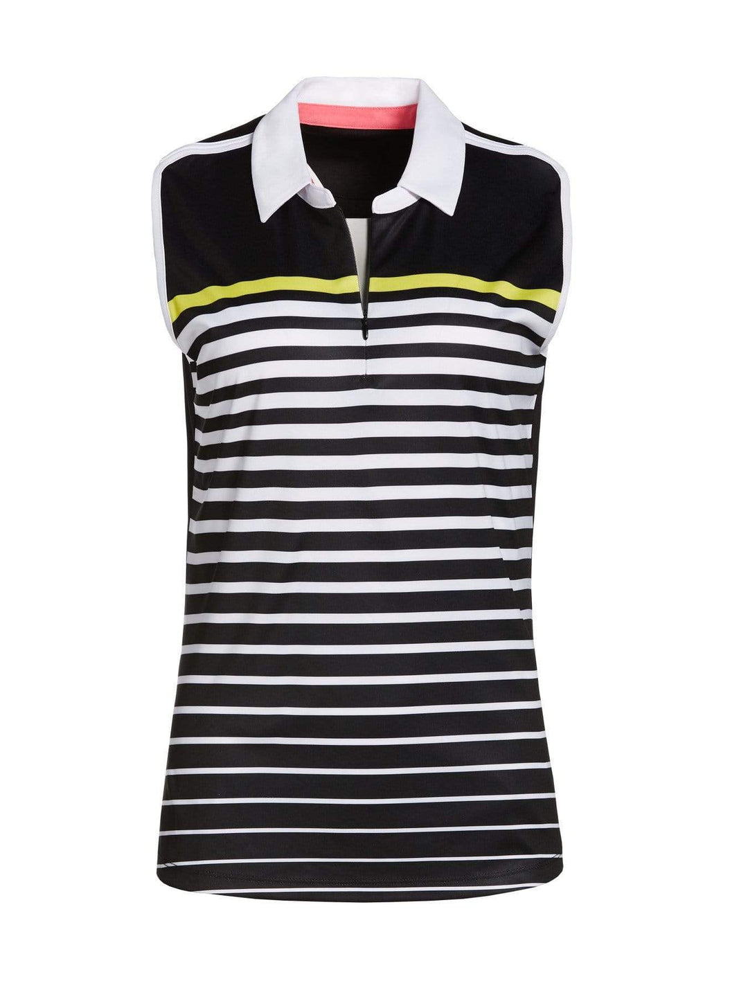 Womens Stripe Front Polo-Polos-Green Sheen-L-Callaway Apparel
