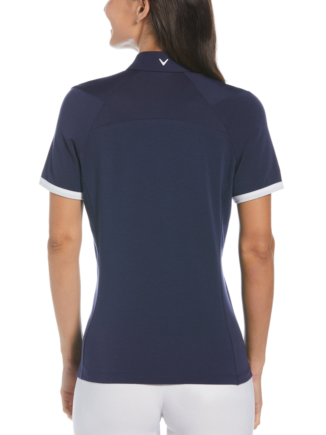 Womens Swing Tech™ Asymmetrical Color Block Golf Polo-Polos-Callaway