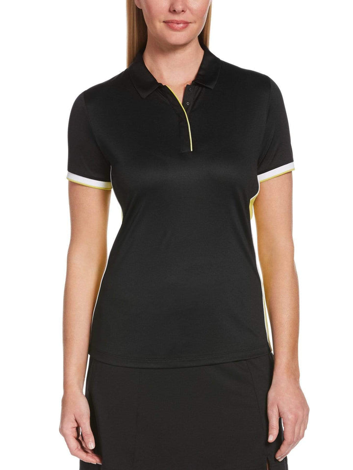 Womens Swing Tech Color Block Polo-Polos-Caviar-L-Callaway Apparel