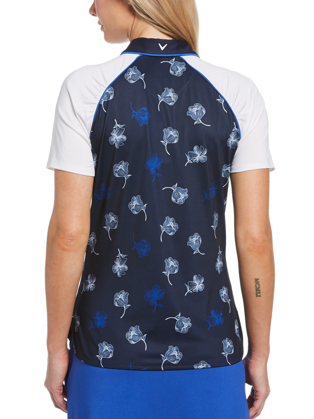 Womens Swing Tech Floral Print Golf Polo-Jackets-Callaway