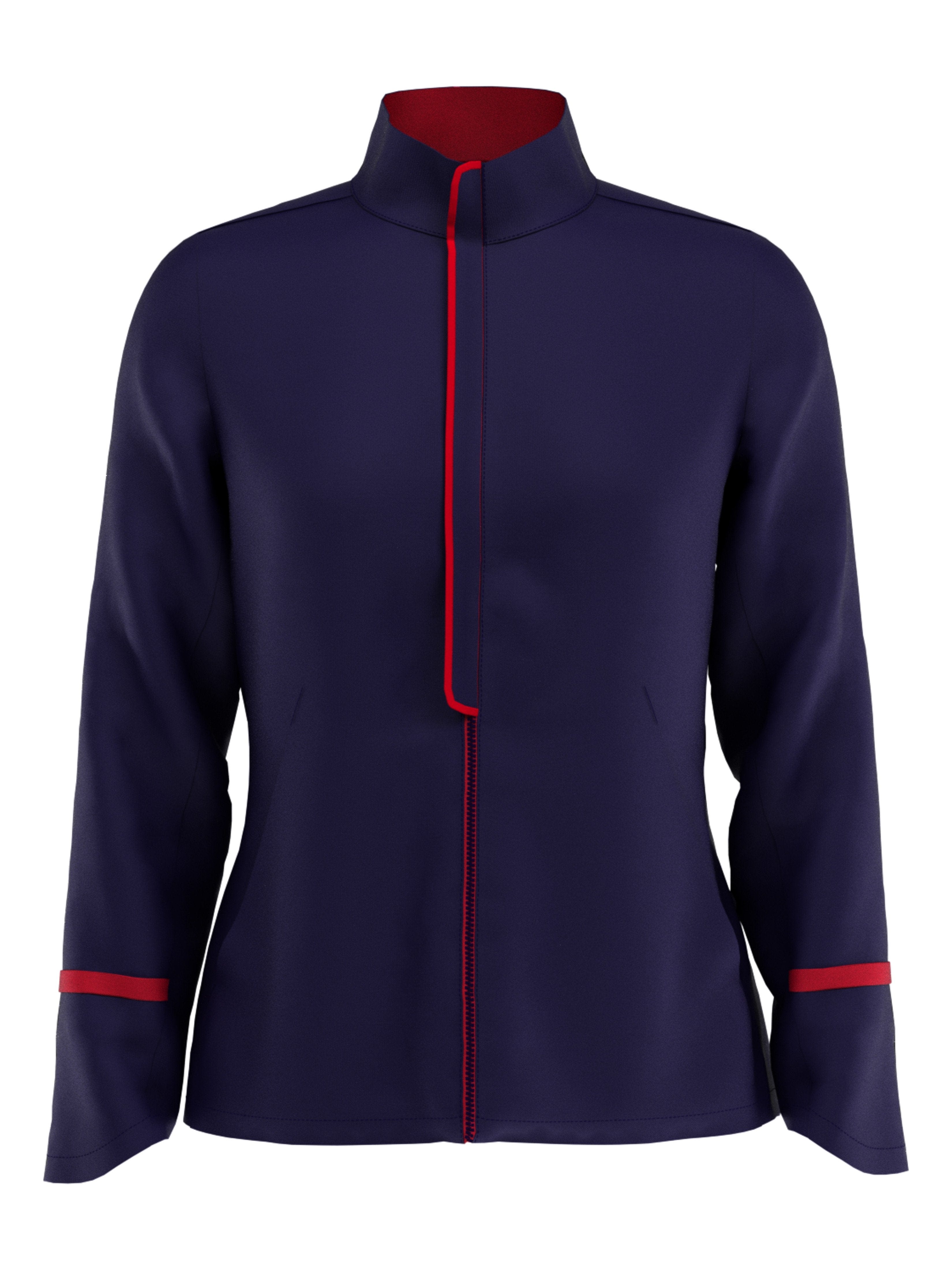 Womens Swing Tech™ Lightweight Woven Full Zip Rain Golf Jacket