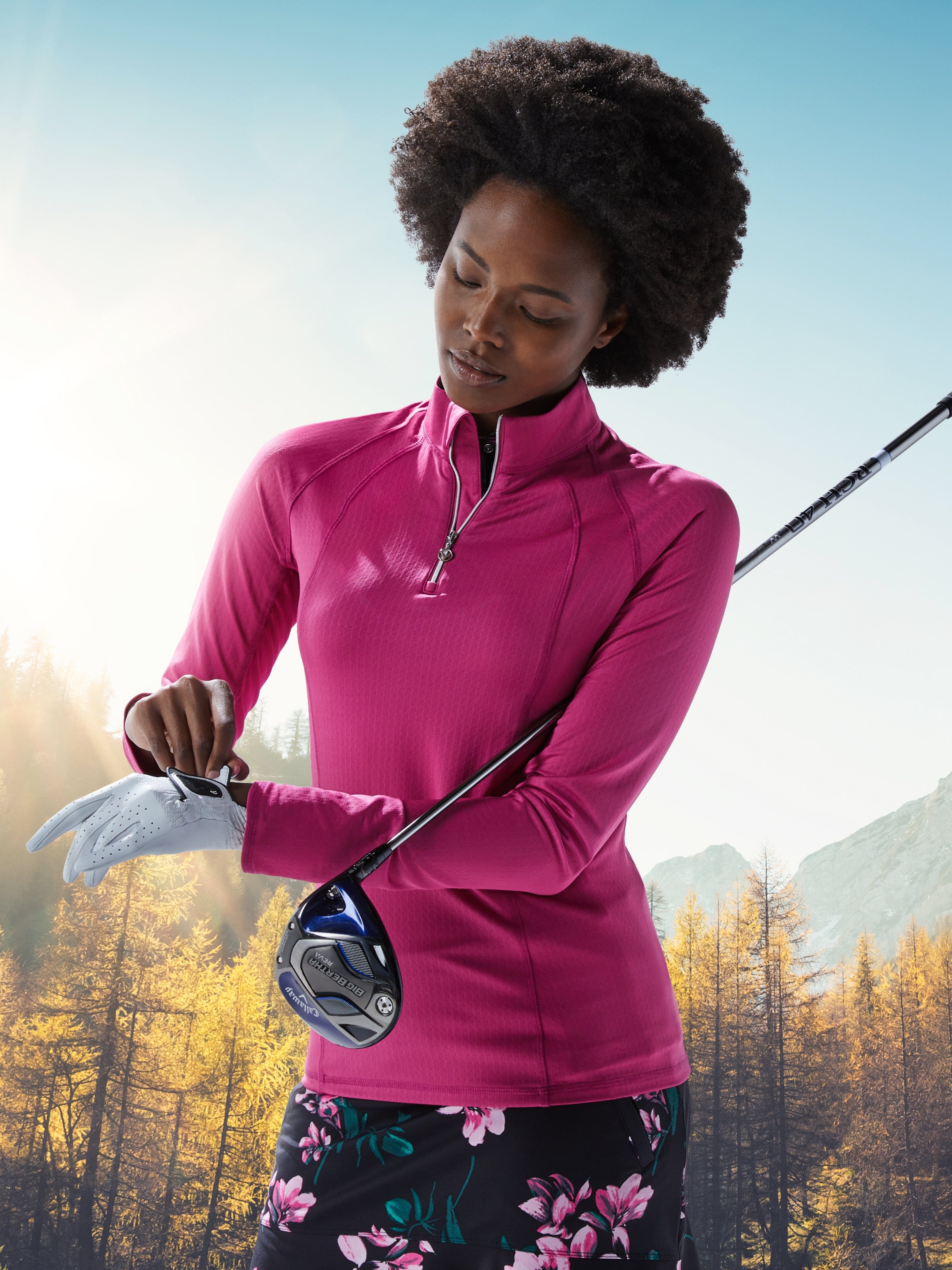 Womens Swing Tech™ Sun Protection 1/4 Zip Golf Shirt – Callaway