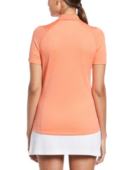 Womens Swing Tech™ Solid Polo (Persimmon) 