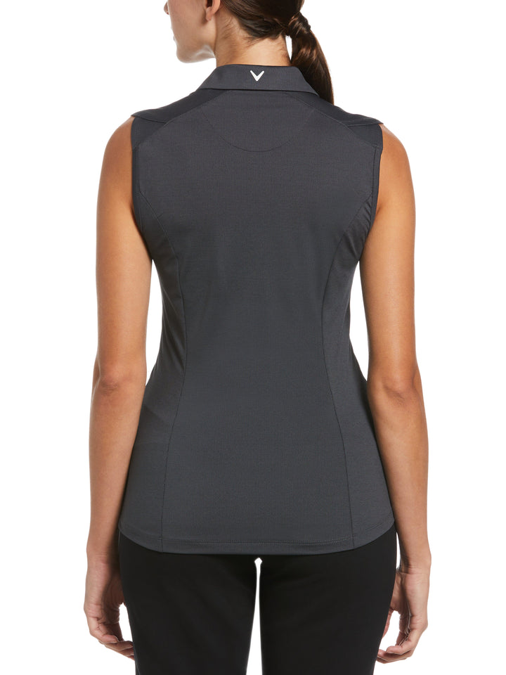 Tonal Heather Golf Polo (Ebony Heather) 