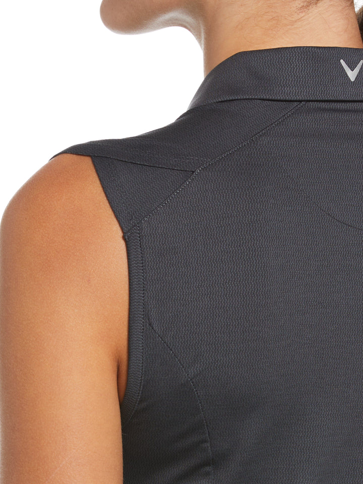 Tonal Heather Golf Polo (Ebony Heather) 