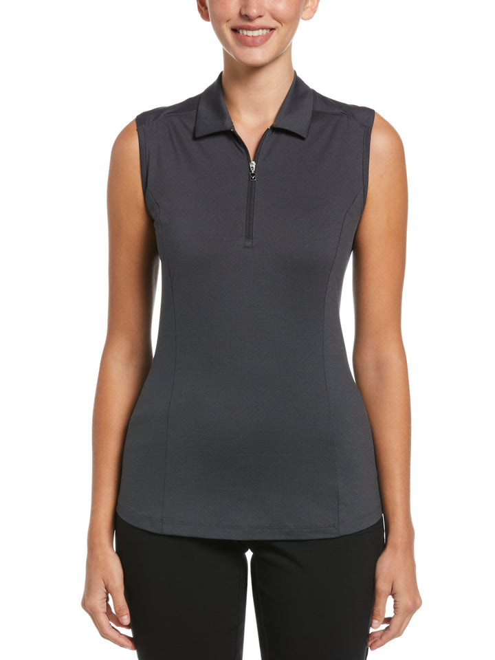 Tonal Heather Golf Polo (Ebony Heather) 