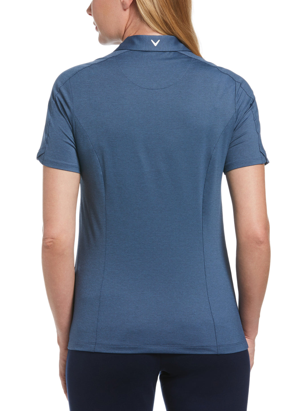 Womens Tonal Heather Quarter Zip Golf Polo-Polos-Callaway