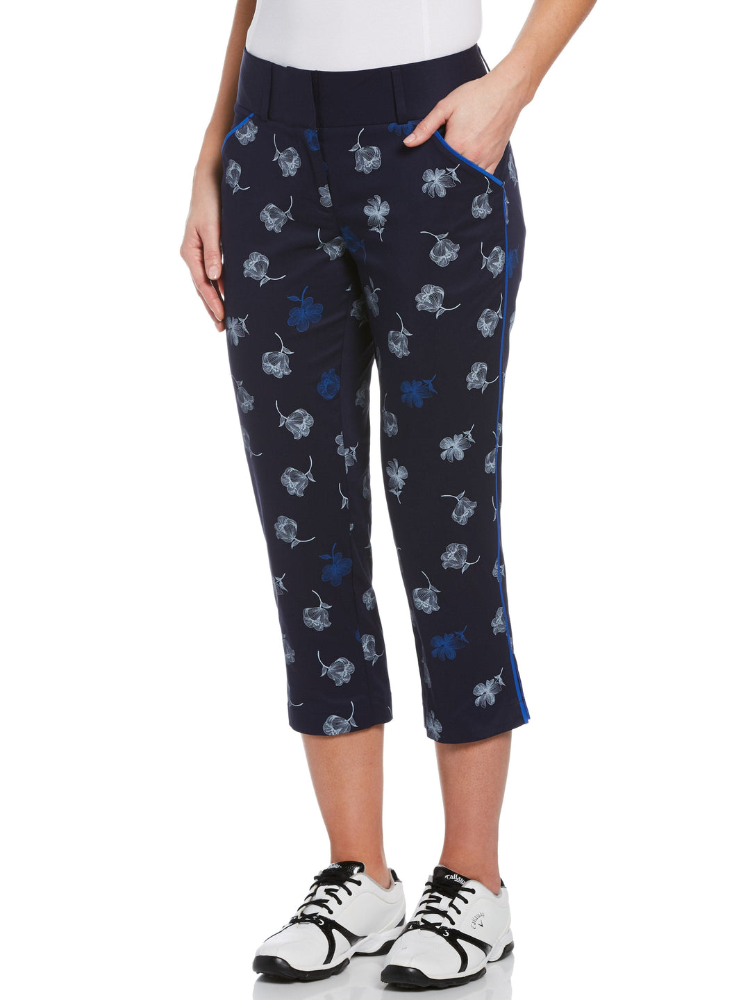 Vorlage: Womens TrueSculpt™ Linear Floral Print Capri Golf Pant – Callaway Apparel Womens TrueSculpt™ Linear Floral Print Capri Golf Pant – Callaway Apparel Motiv