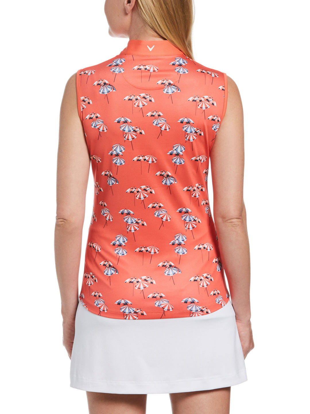 Womens Umbrella Print Polo-Polos-Callaway