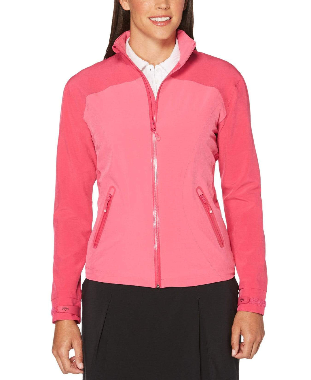 Womens Waterproof Tonal Panel Jacket Jackets Magenta / XXL