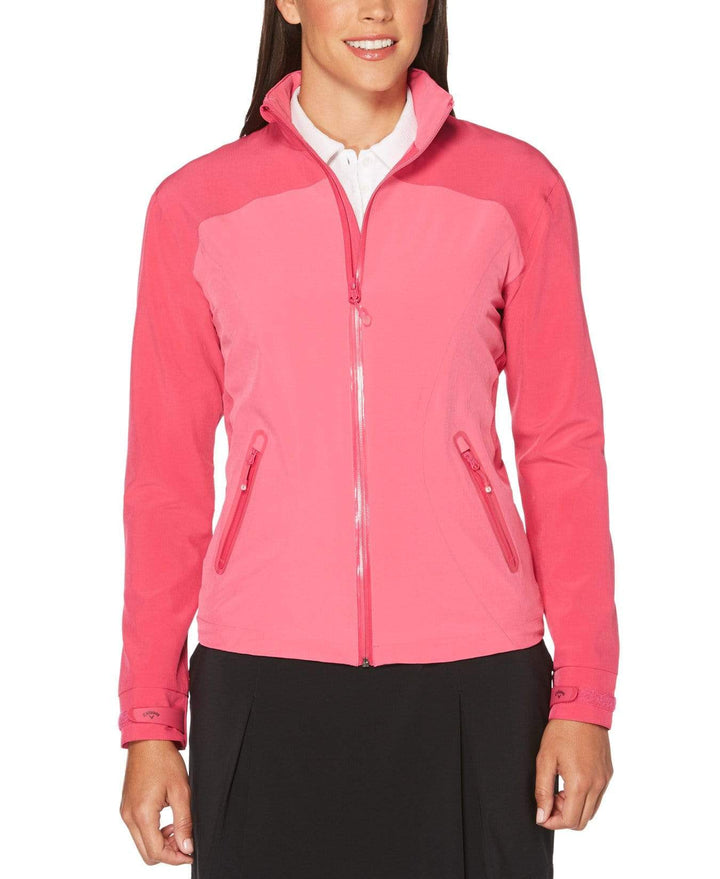 Womens Waterproof Tonal Panel Jacket Jackets Magenta / XXL